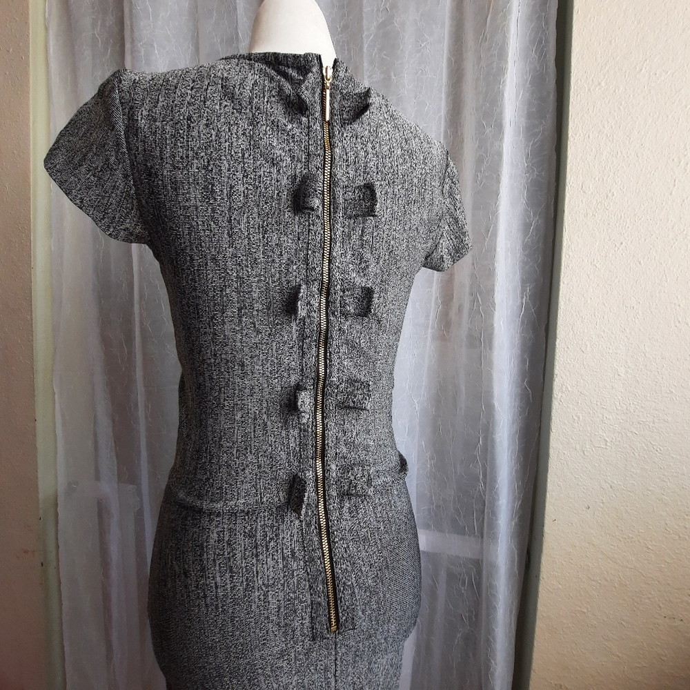 Erin Fetherston Fitted Dress Bow Detail Back XS - Picture 2 of 11